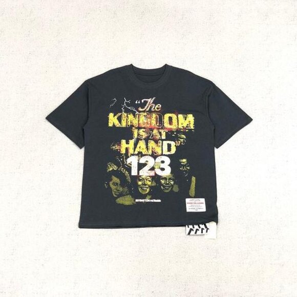 RIVINGTON ROI REBIS Yellow Neon Lettering T Shirt